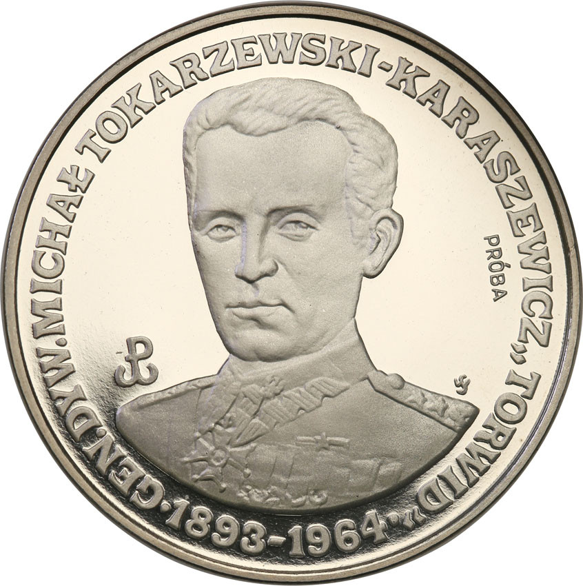 III RP. PRÓBA Nikiel. 200.000 złotych 1991 Tokarzewski Torwid