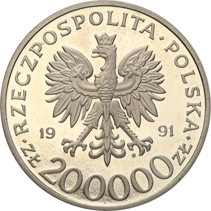 III RP. PRÓBA Nikiel 200.000 złotych 1991 Targi Poznańskie