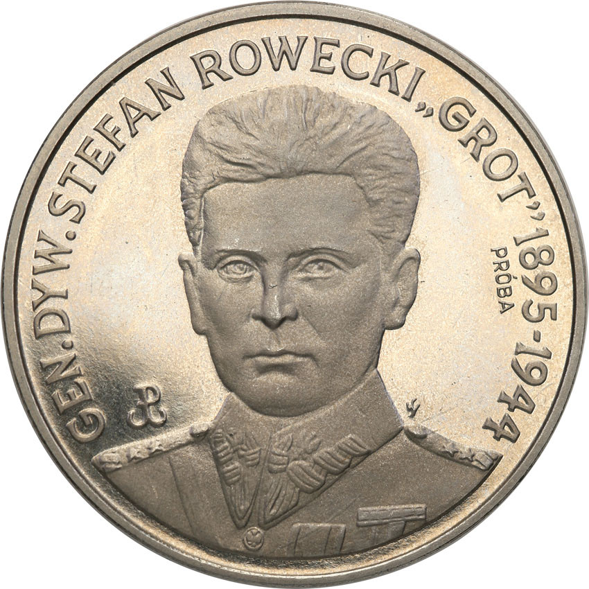 III RP. PRÓBA Nikiel 200.000 złotych 1990 Rowecki Grot