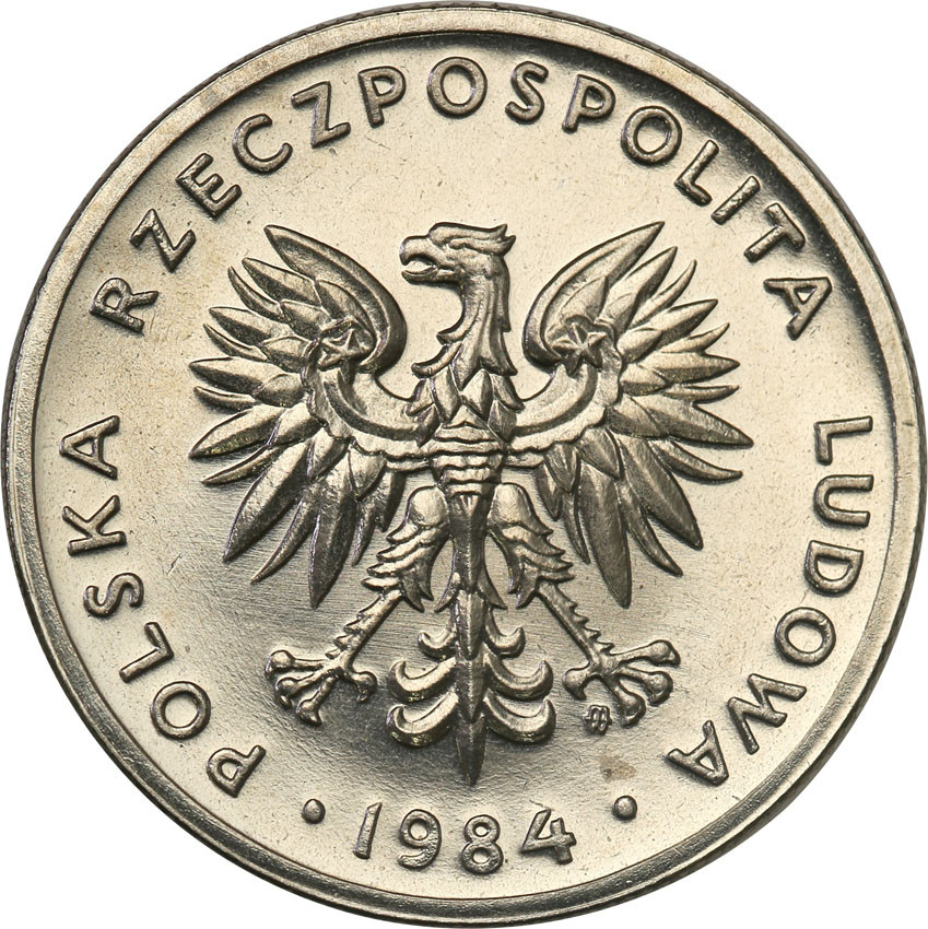 PRL. PRÓBA Nikiel 20 złotych 1984 nominał