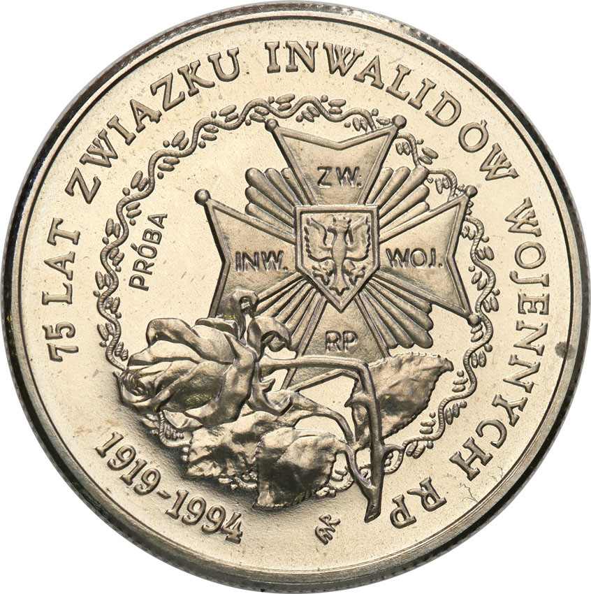 III RP. PRÓBA Nikiel 20.000 złotych 1994 Inwalidzi