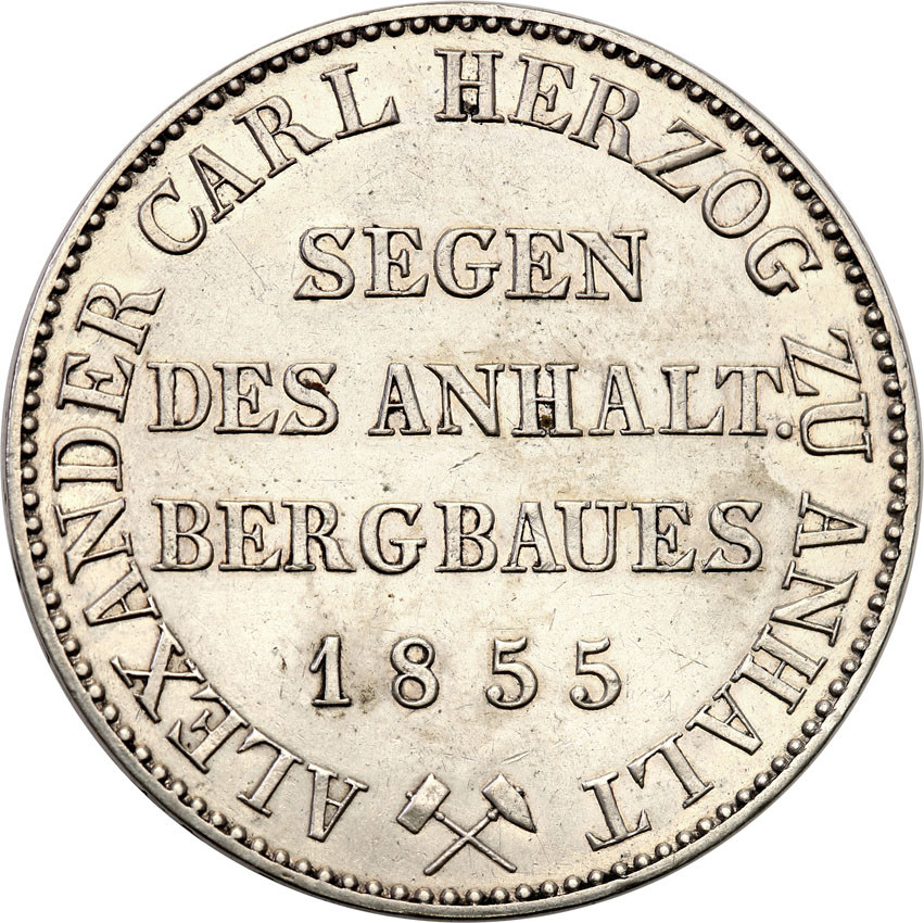 Niemcy, Anhalt. Talar górniczy 1855 A, Berlin