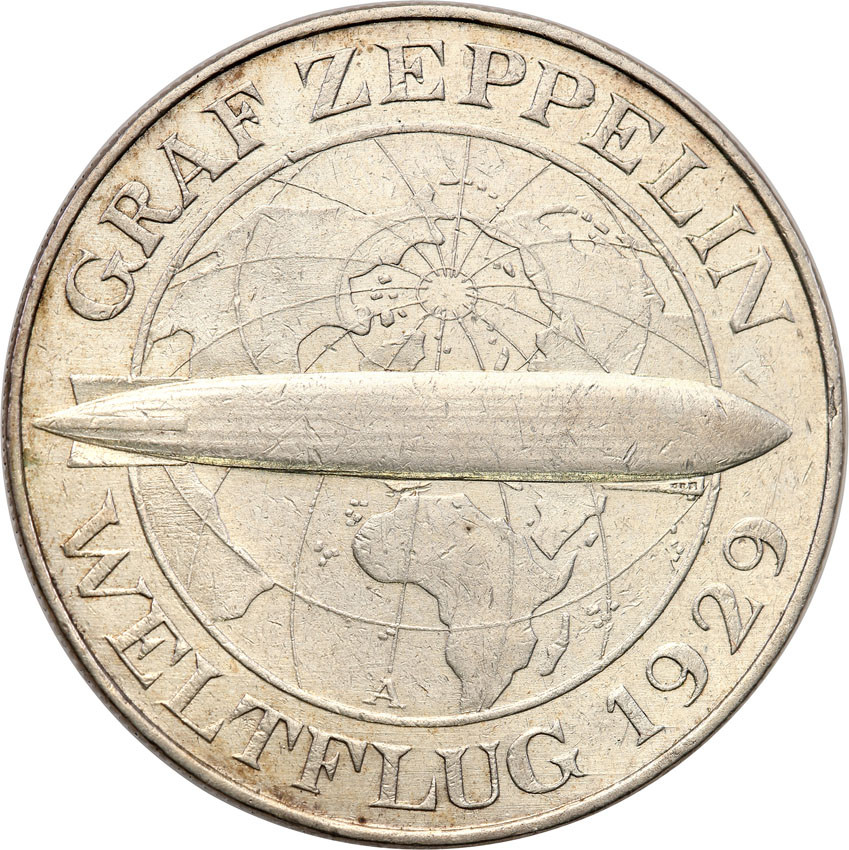 Niemcy, Weimar. 5 Marek 1930 A, Zeppelin