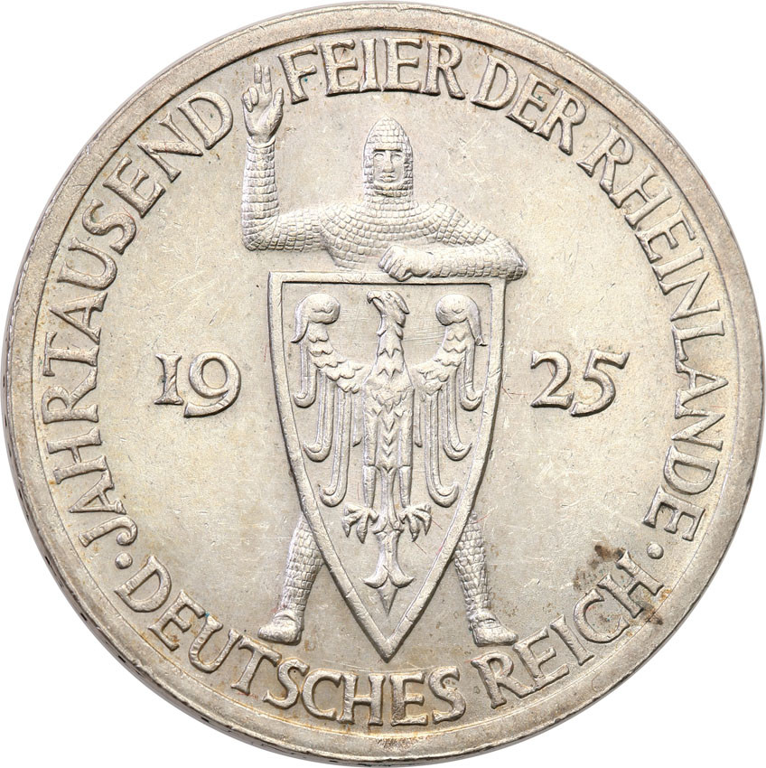 Niemcy, Weimar. 3 marki 1925 A, Rheinlande