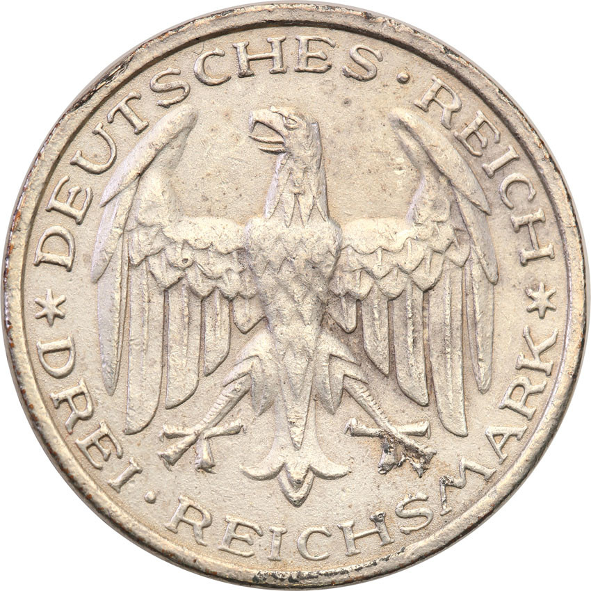 Niemcy. Weimar, 3 marki 1927 A, Uniwersytet Marburg