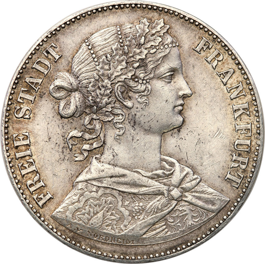 Niemcy. Talar 1860, Frankfurt
