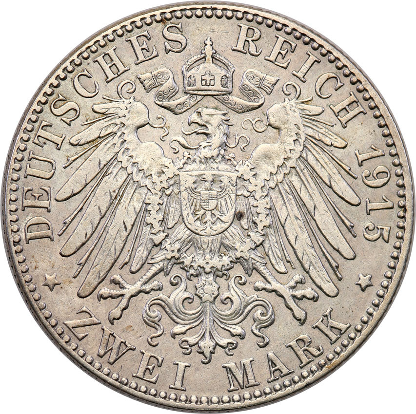 Niemcy. Sachsen-Meiningen. 2 marki 1915 D