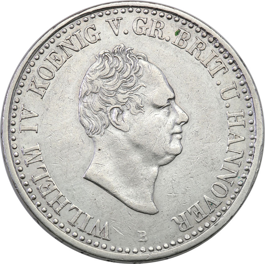 Niemcy. Wilhelm IV. Talar 1834 B, Hannover