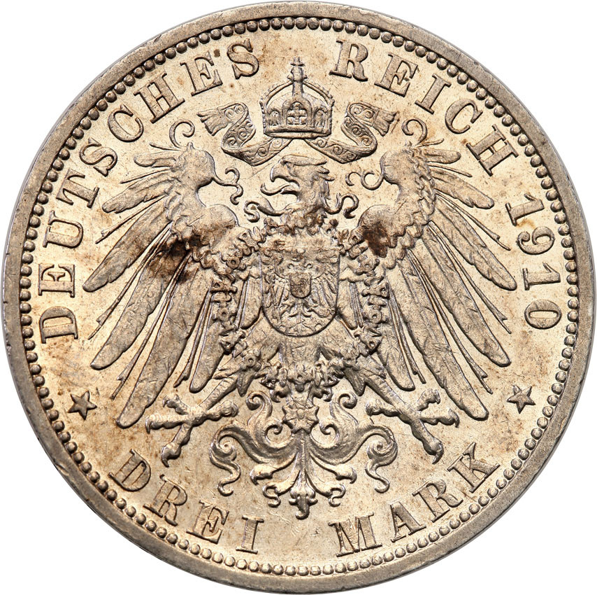 Niemcy, Hesja .3 marki 1910 A