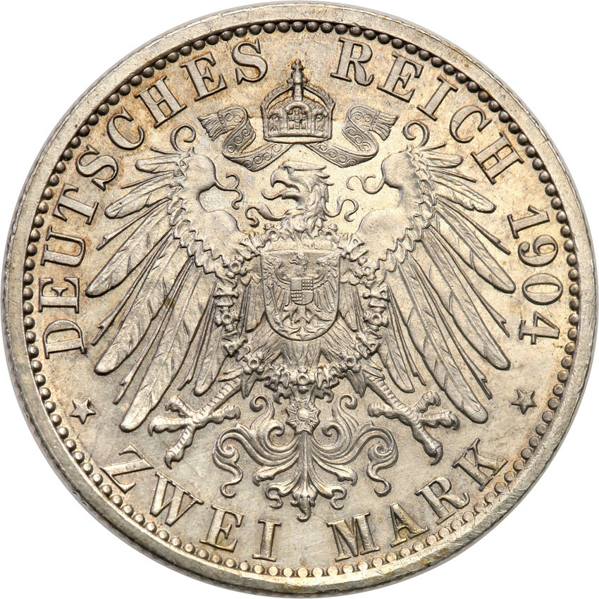 Niemcy, Hesja. 2 marki 1904