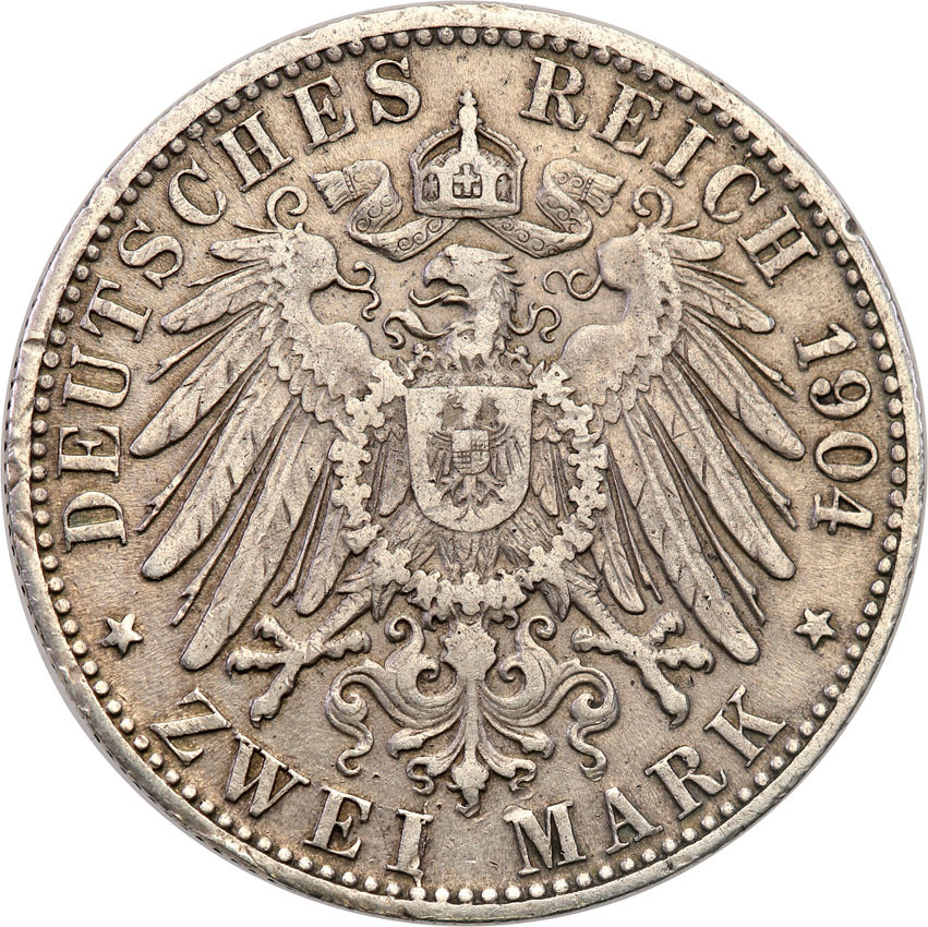 Niemcy, Brema. 2 marki 1904 J, Hamburg