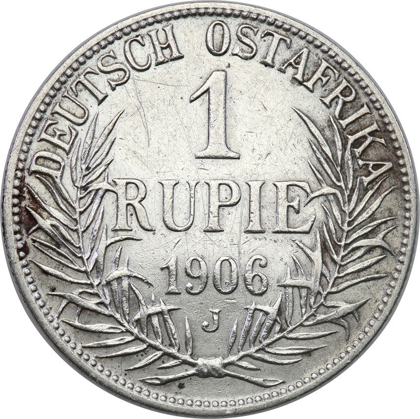 Niemcy, DOA, Afryka Wschodnia. 1 rupia 1906 J