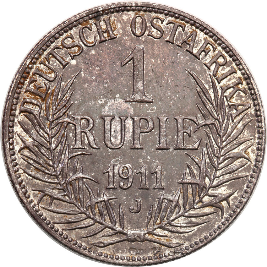 Niemcy, DOA, Afryka Wschodnia. 1 rupia 1911 J
