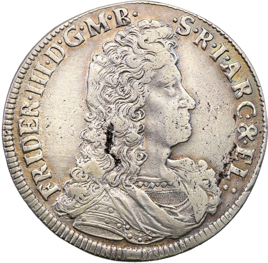 Niemcy, Prusy, Brandenburgia. Fryderyk III. 2/3 talara (gulden) 1694 WH, Emmerich