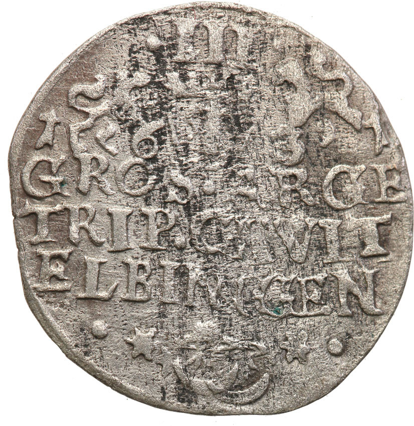 Gustaw II Adolf (1611-1632) Trojak 1631 Elbląg