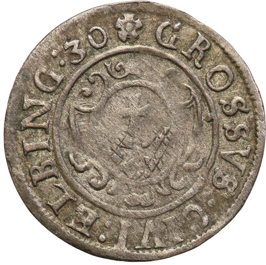 Gustaw II Adolf (1611-1632) Grosz 1630 Elbląg