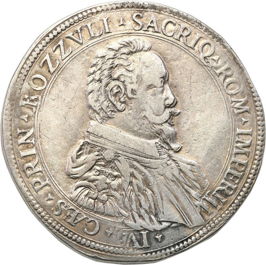 Włochy, Bozollo. Guilio Cesare Gonzaga (1593-1609). Ducatone b.d. EKSTREMALNIE RZADKIE