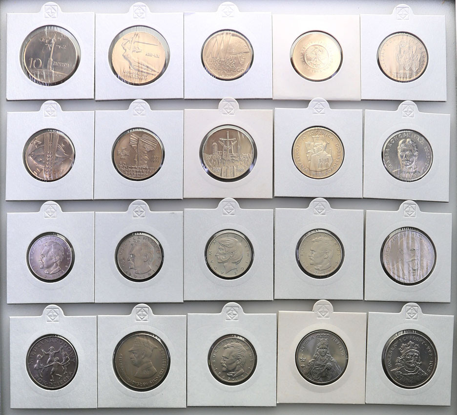 PRL. 10 - 10.000 złotych, zestaw 54 monet