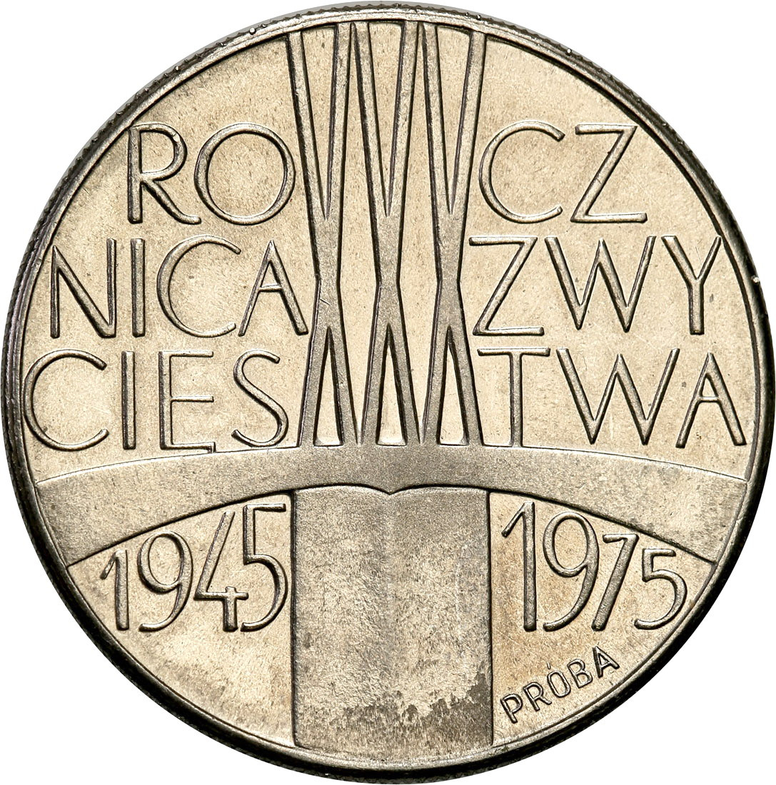 PRL. Próba nikiel 200 złotych 1975 Rocznica zwycięstwa nad faszyzmem
