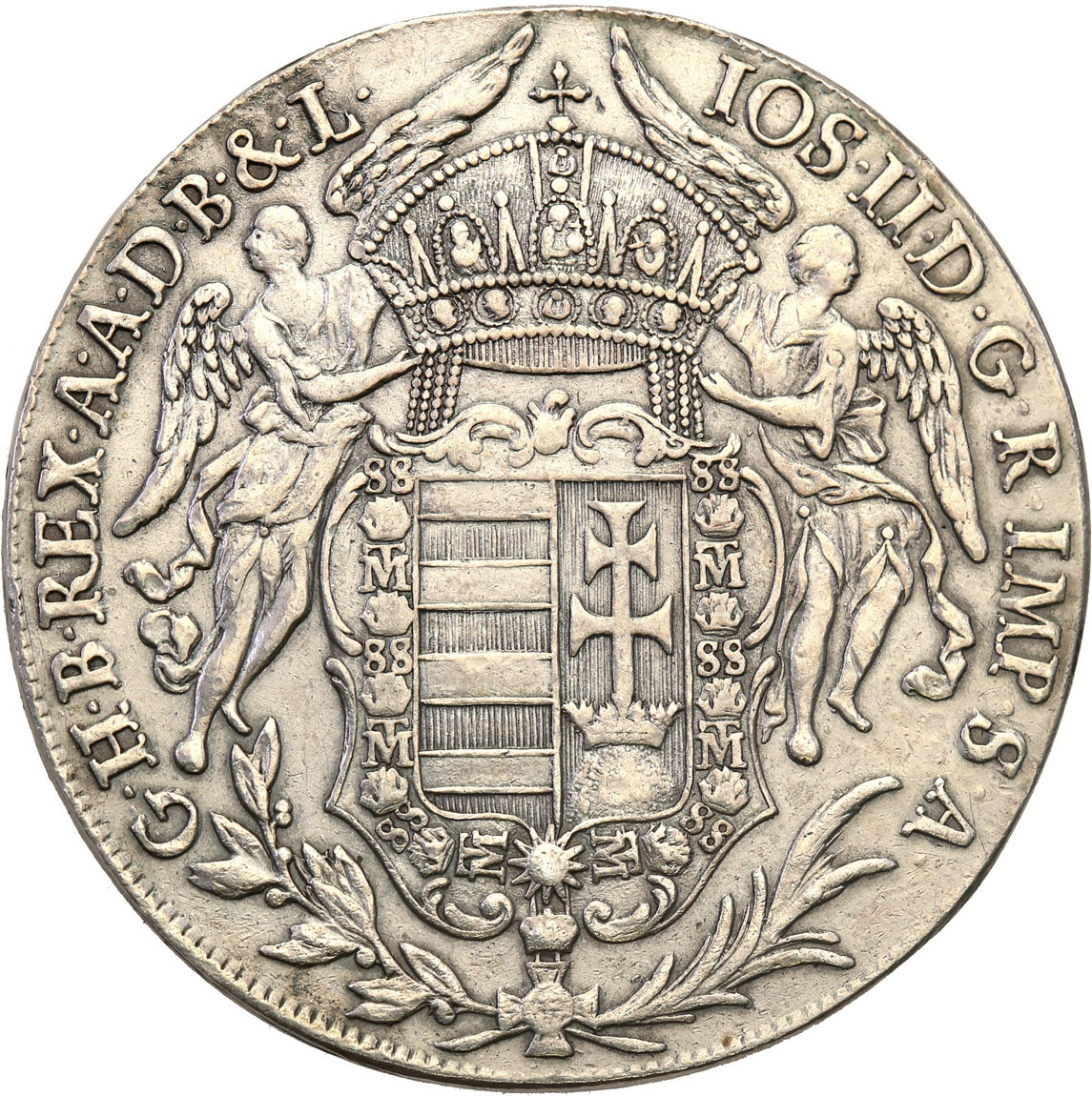Węgry. Józef II (1765-1790). Talar 1783 B, Kremnica