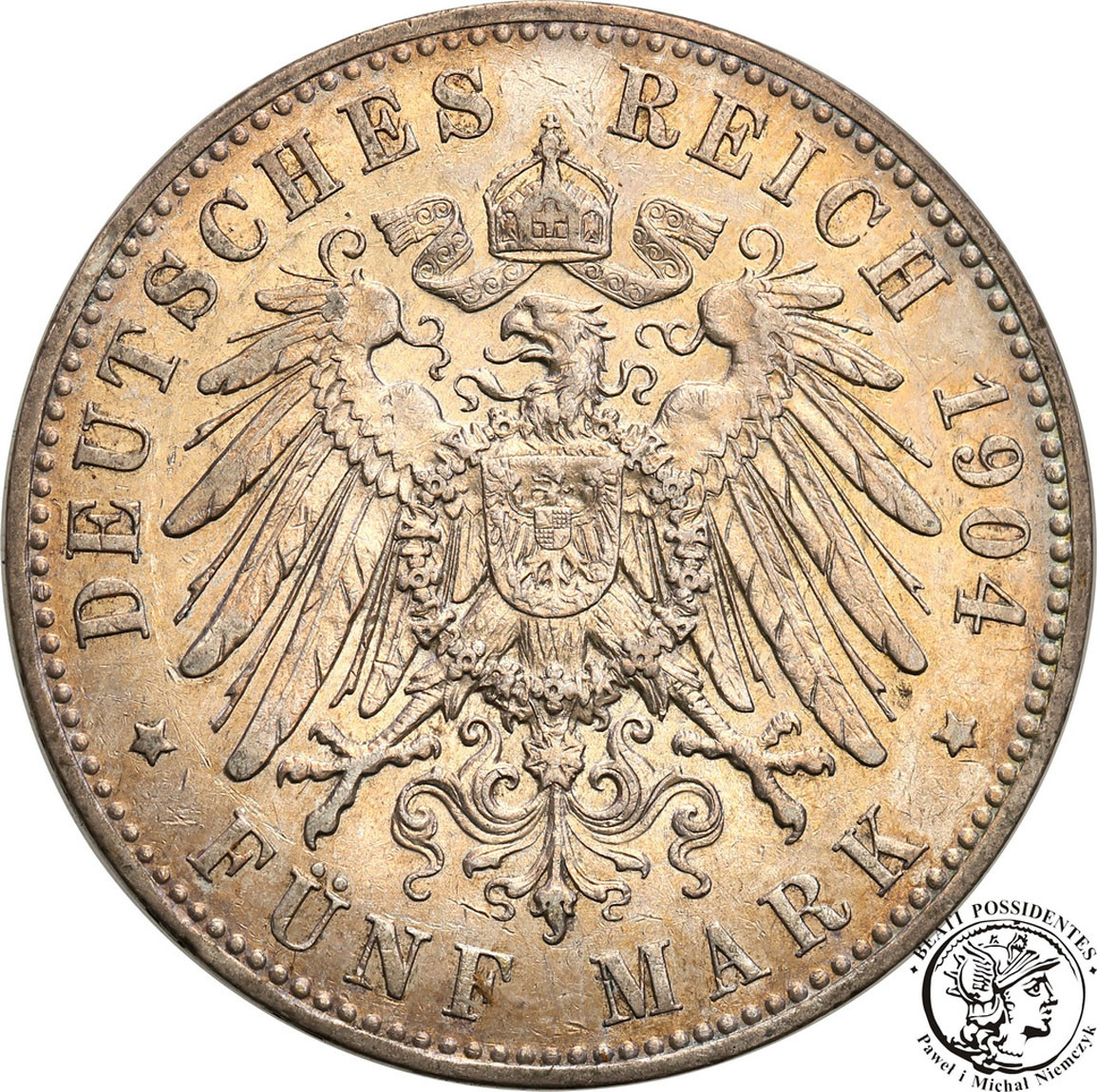 Niemcy, Prusy. 5 marek 1904 A, Berlin