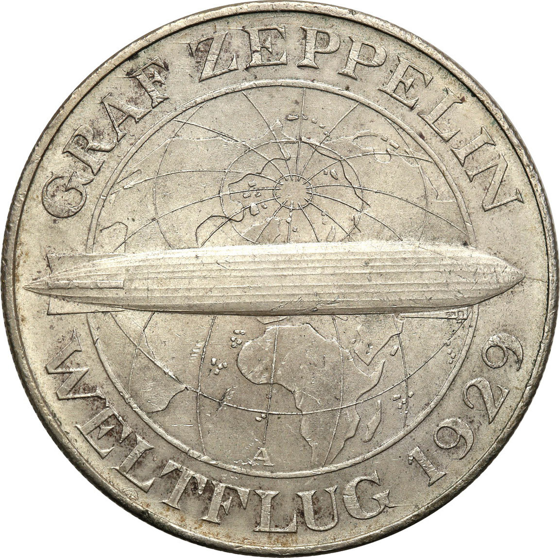 Niemcy, Weimar. 5 Marek 1929 A, Zeppelin