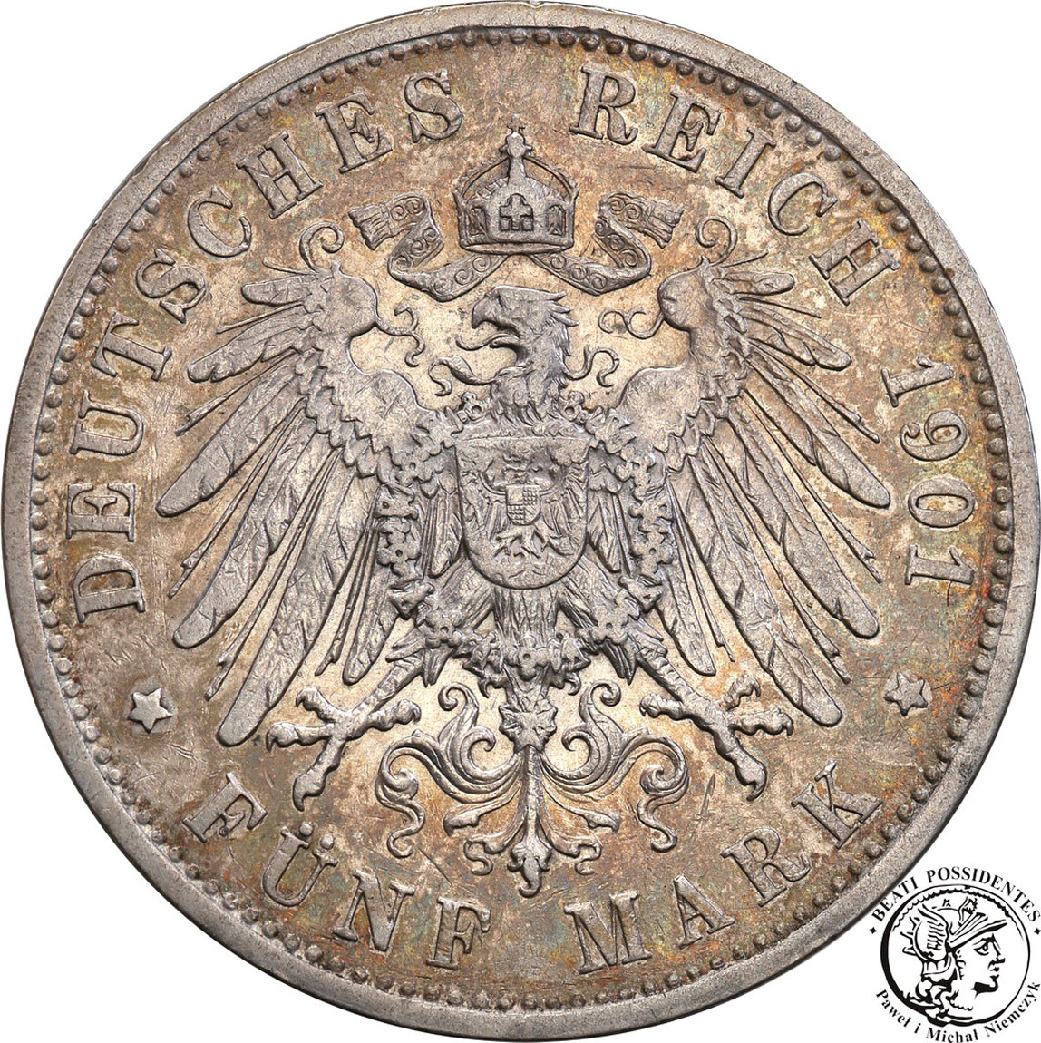 Niemcy, Sachsen, Altenburg. 5 marek 1901 A, Berlin