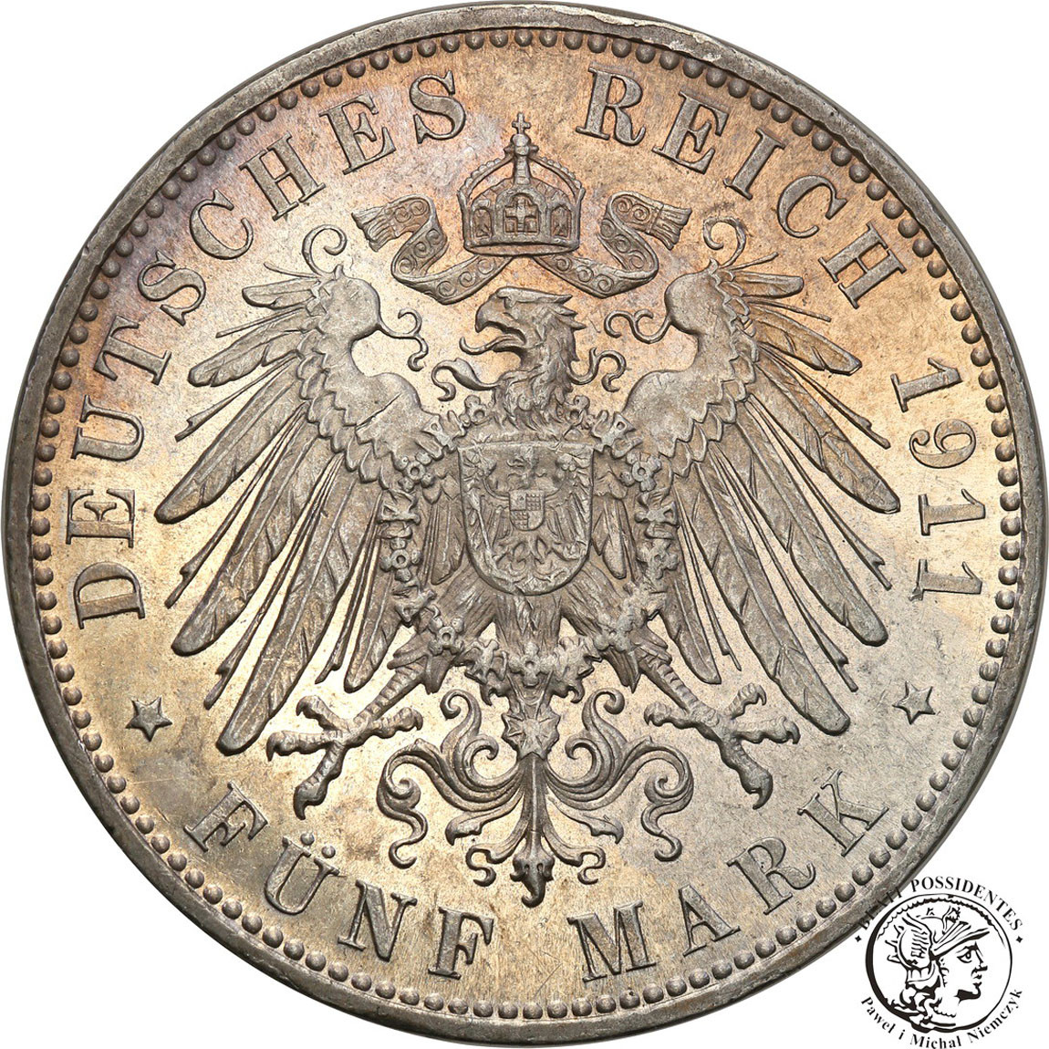 Niemcy, Bawaria. 5 Marek 1911 D, Monachium