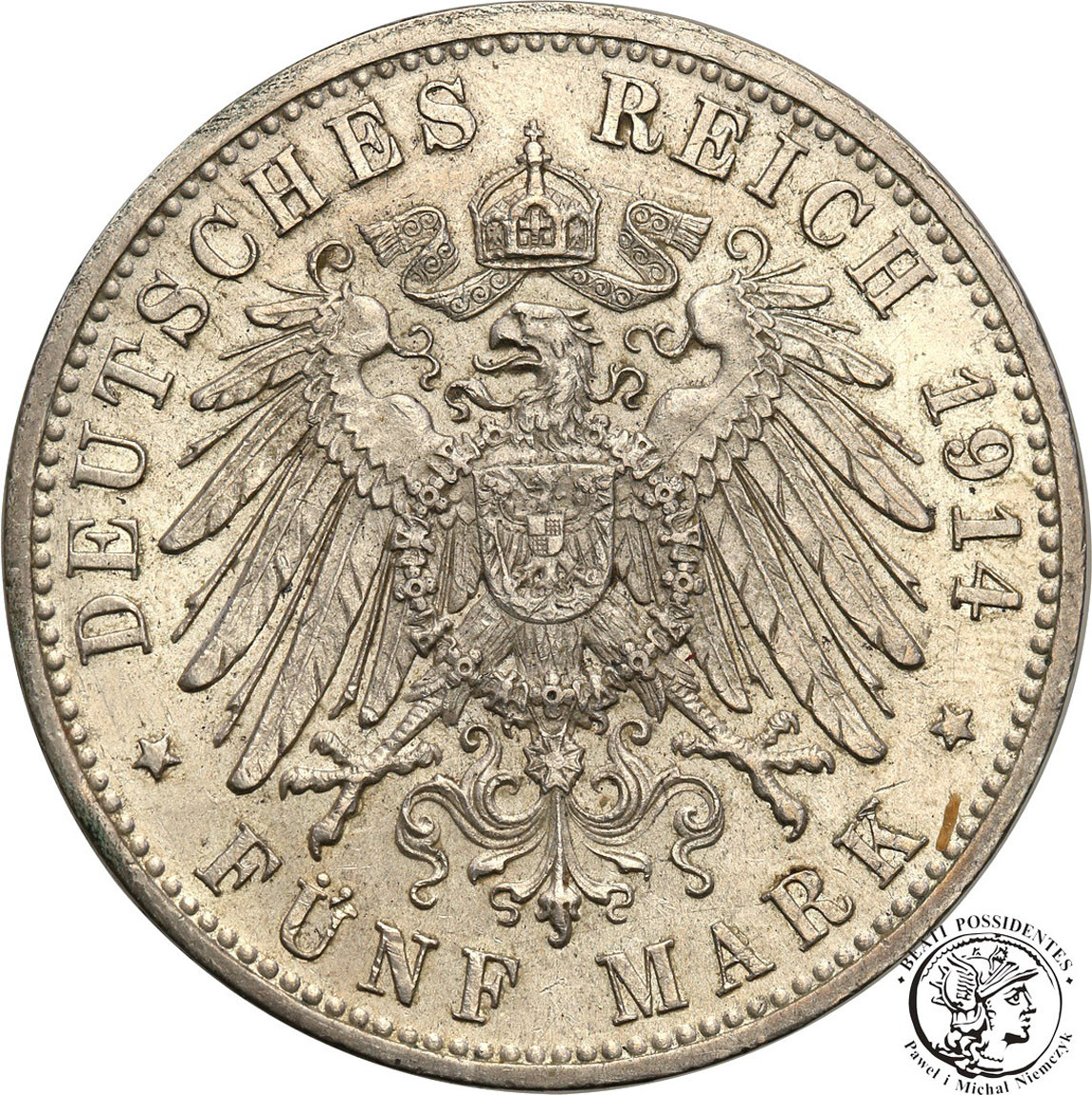 Niemcy, Bawaria. 5 Marek 1914 D, Monachium