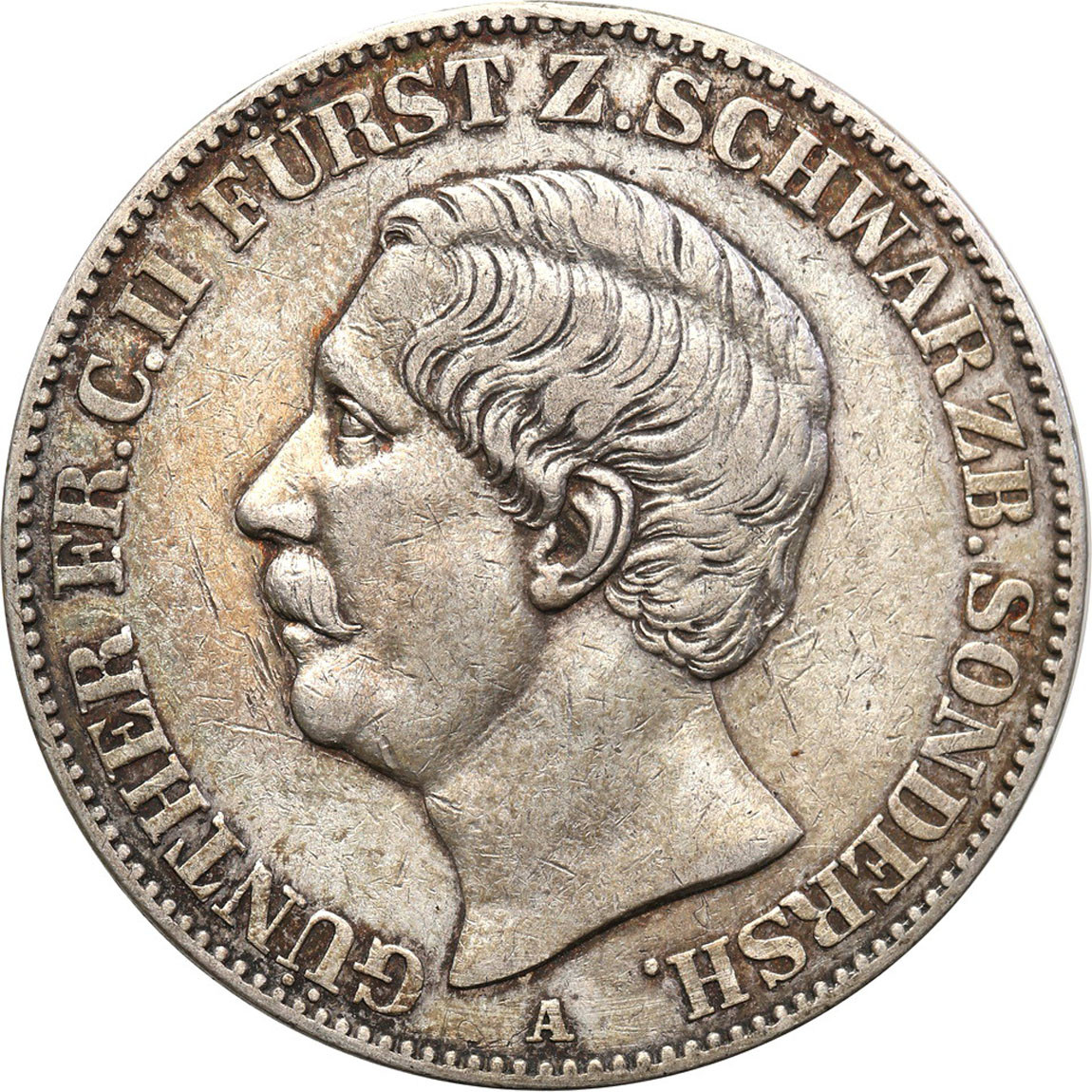 Niemcy, Schwarzburg - Sondershausen. Günther Fryderyk Karol II. Talar 1865 A, Berlin