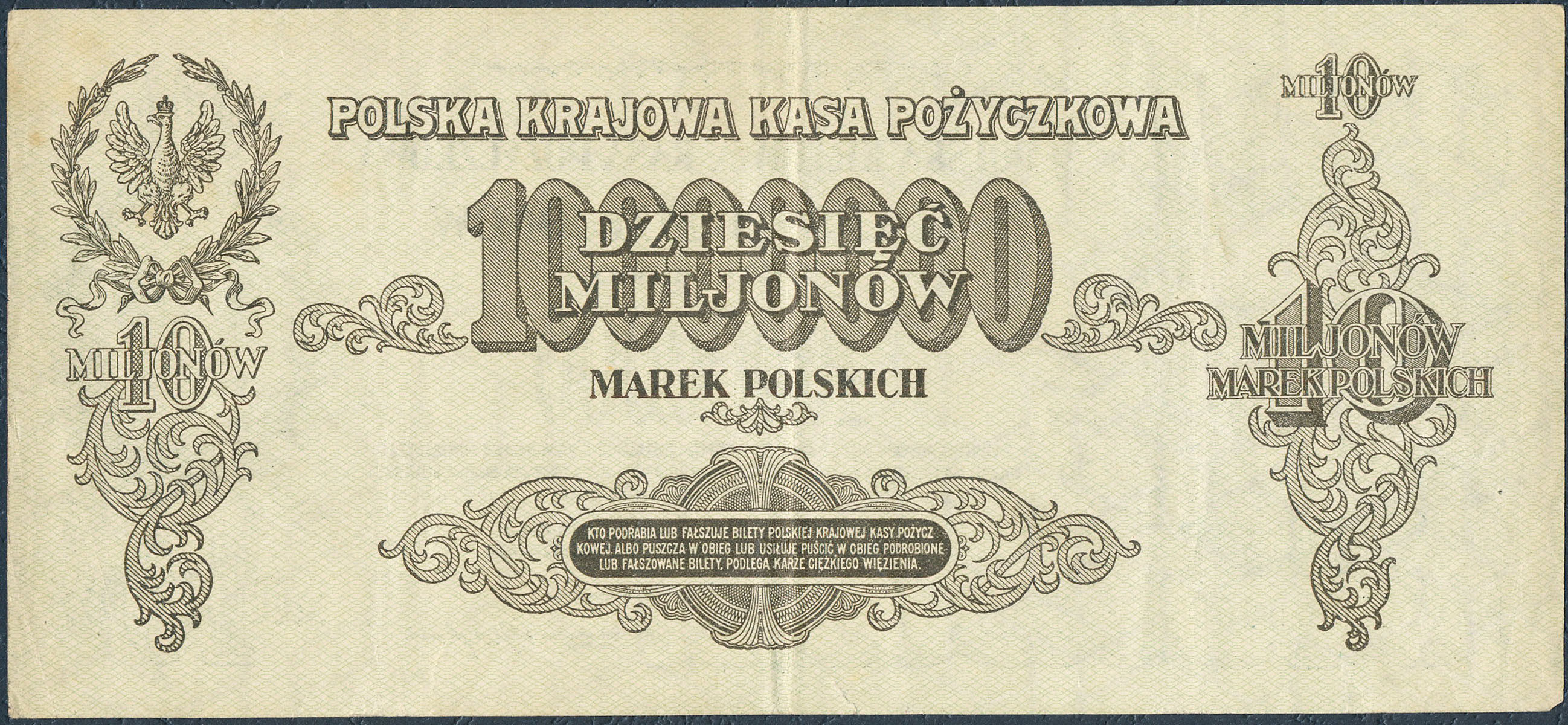 10.000.000 marek polskich 1923 seria X - RZADKOŚĆ R5