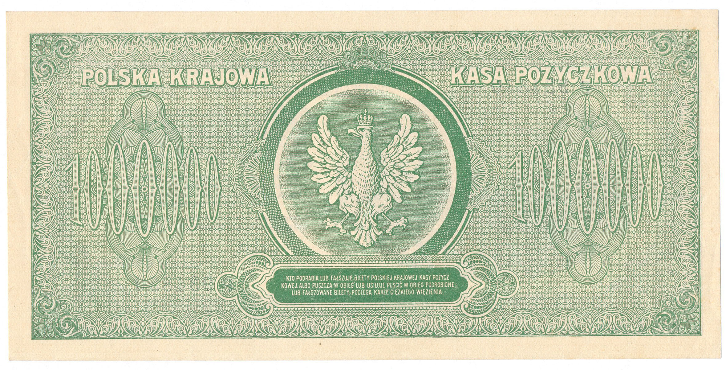 100.000.000 marek polskich 1923 seria P - RZADKIE