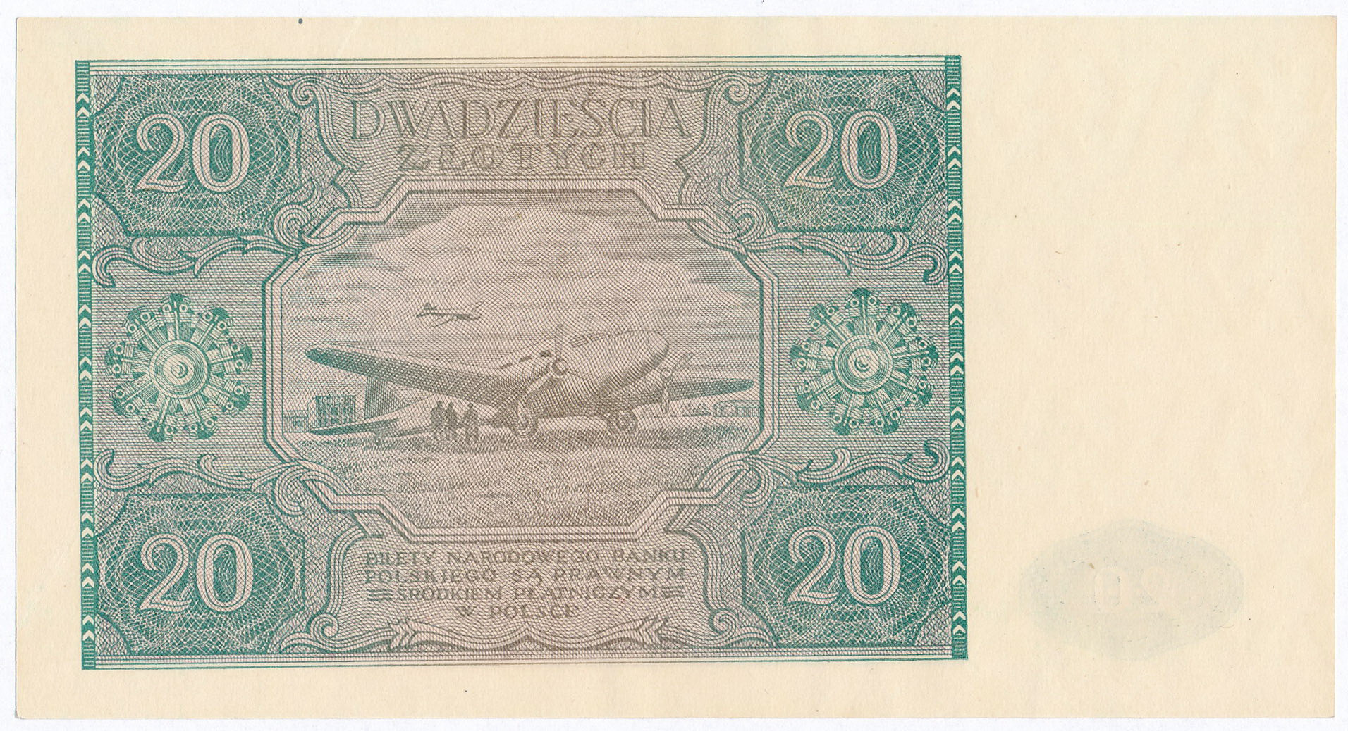 20 złotych 1946 seria B - RZADKI