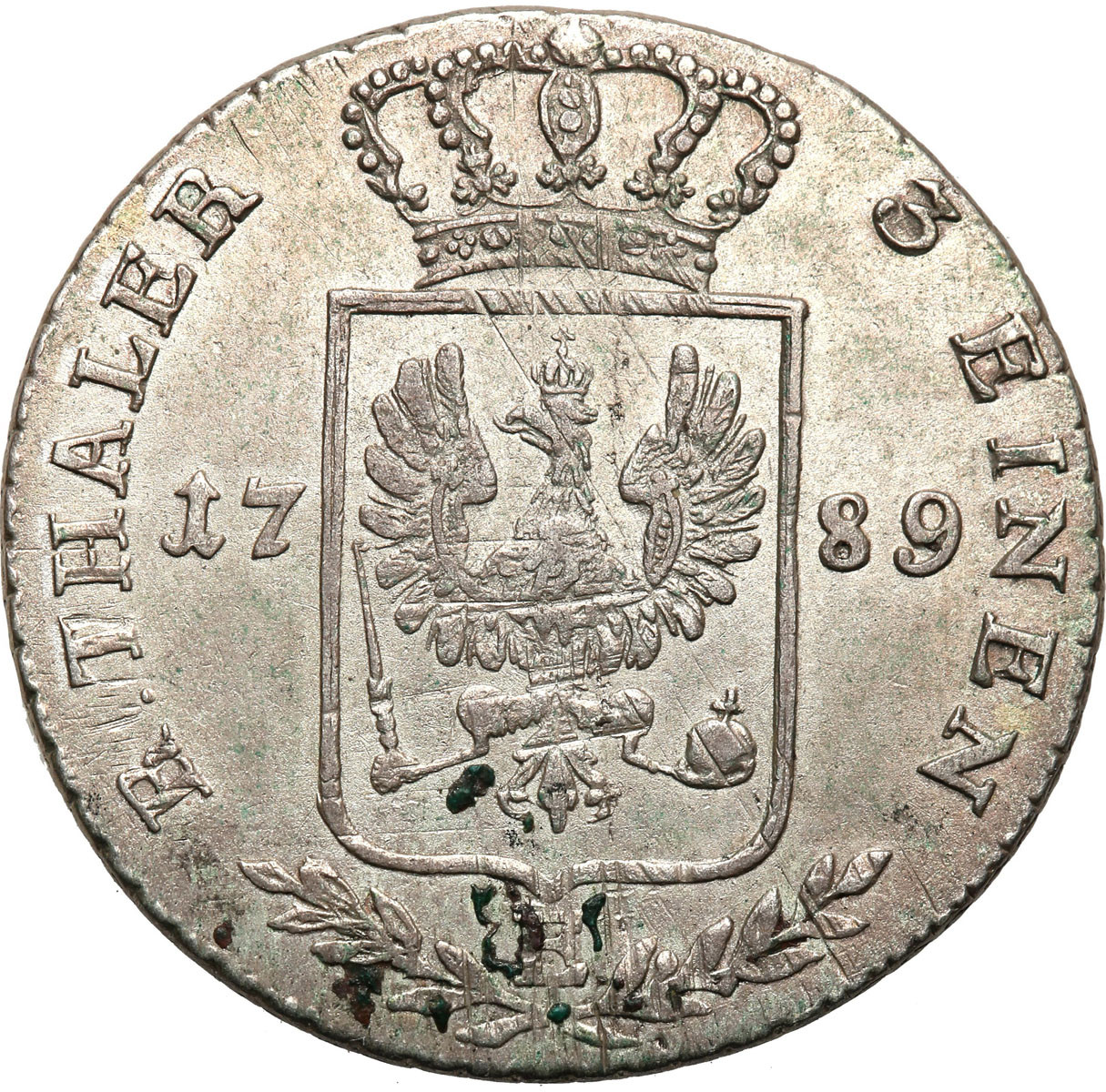 Niemcy, Prusy. Fryderyk Wilhelm II (1786-1797). 1/3 Talara 1789 E ...