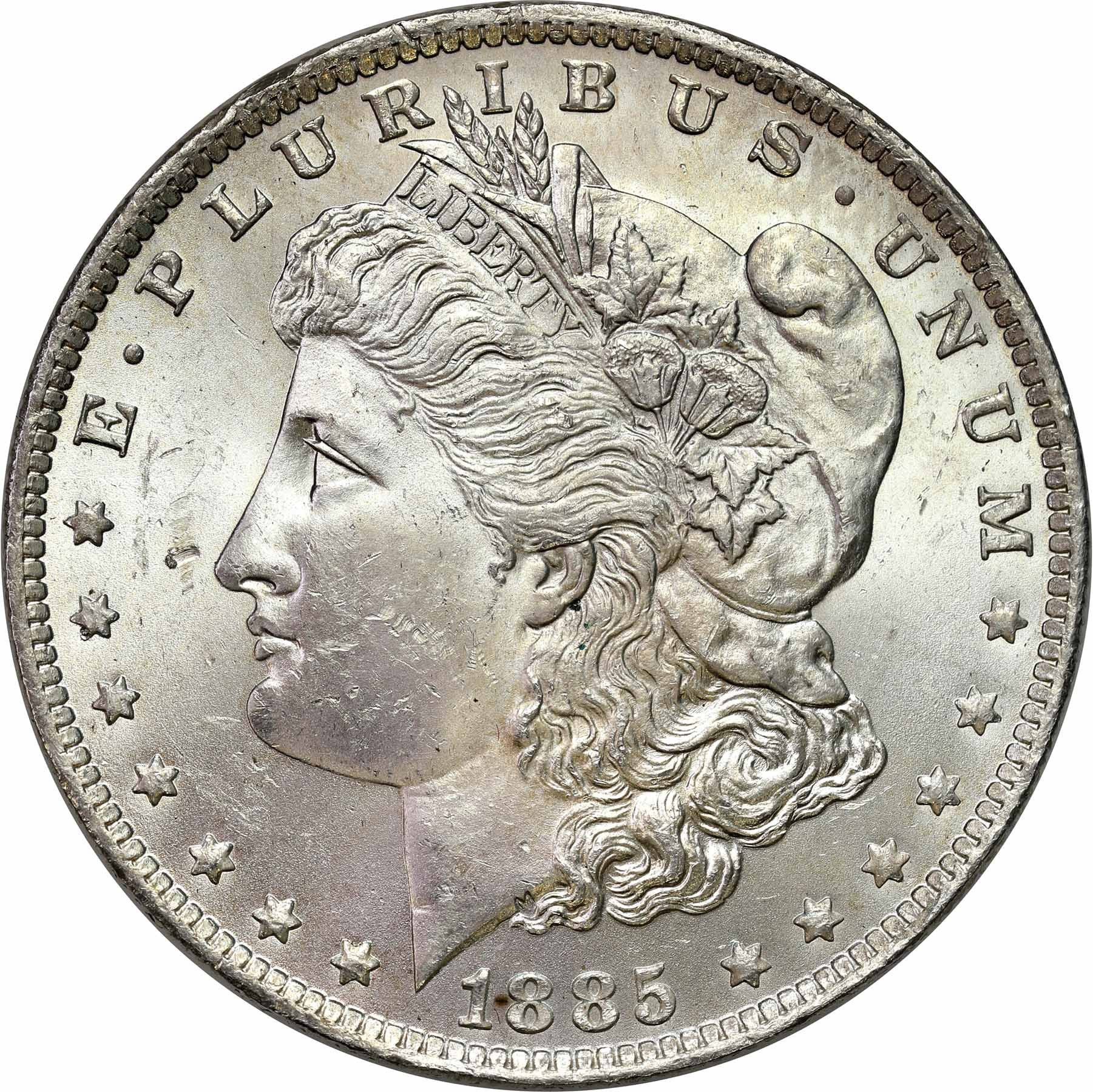 USA. 1 dolar 1885 O, Nowy Orlean – PIĘKNY