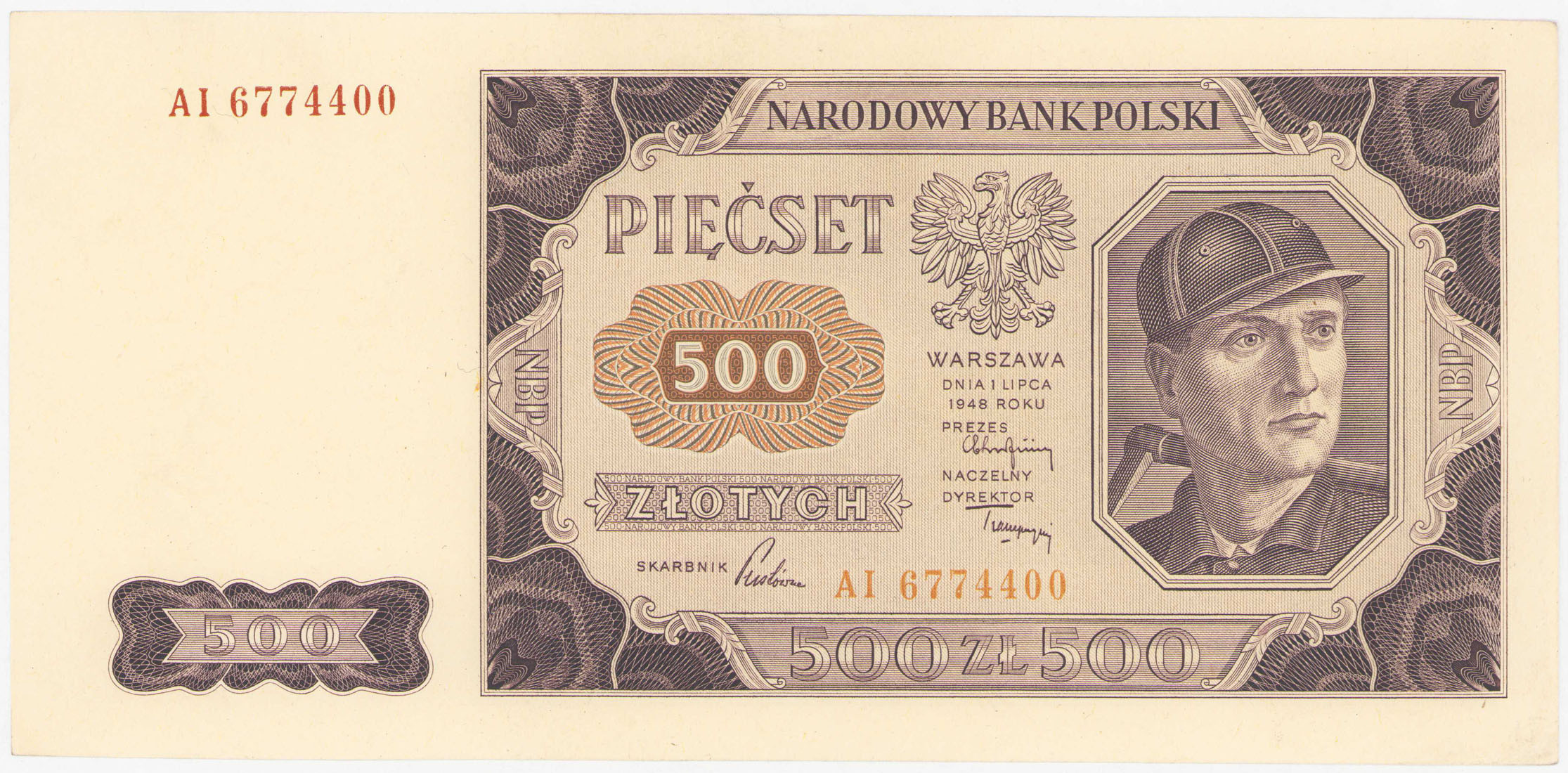 500 złotych 1948 seria AI