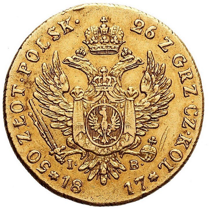 Królestwo Polskie. 50 złotych 1817, Warszawa