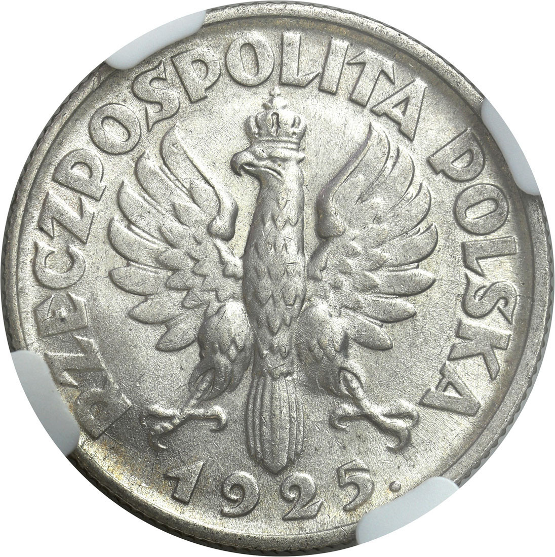 II RP. 1 złoty 1925, Londyn NGC AU58