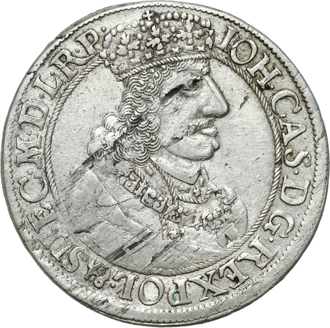 Jan II Kazimierz. Ort (18 groszy) 1657 DL, Gdańsk
