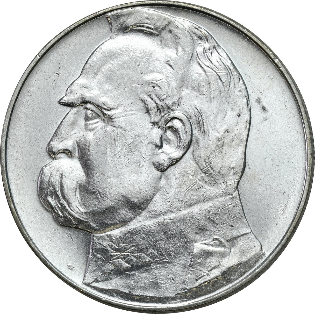 II RP. 10 złotych 1937 Piłsudski - PIĘKNE