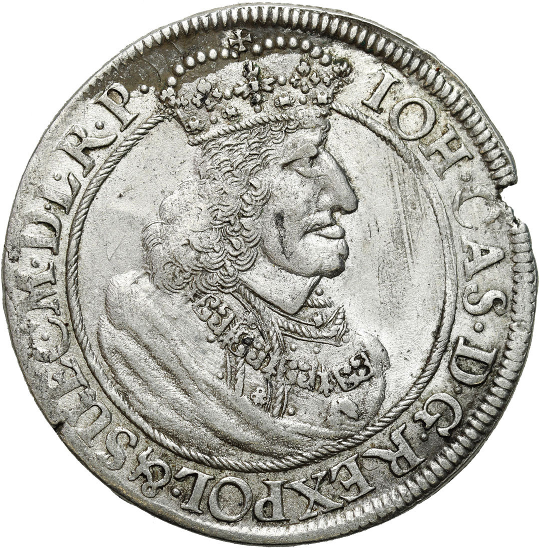 Jan II Kazimierz. Ort (18 groszy) 1658 DL, Gdańsk 