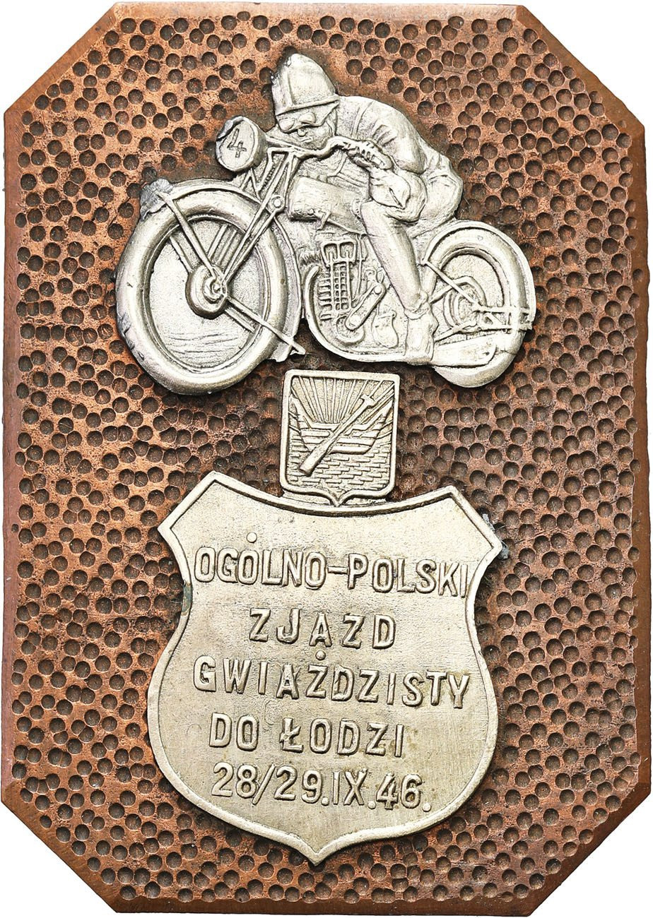Plakieta, Ogólnopolski zjazd gwiaździsty do Łodzi 28-29.09.1946