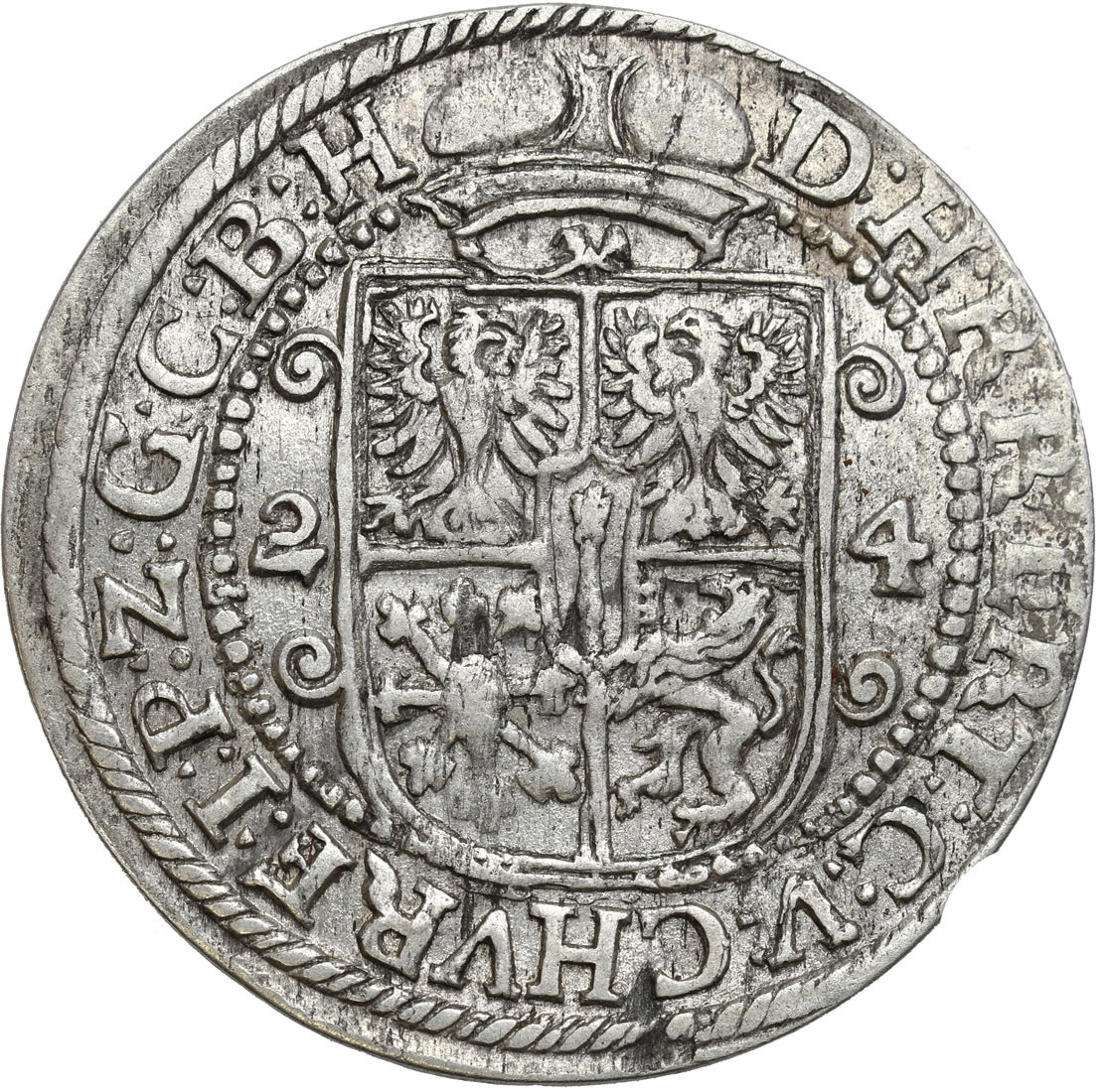 Prusy Książęce. Jerzy Wilhelm. Ort (18 groszy) 1624, Królewiec