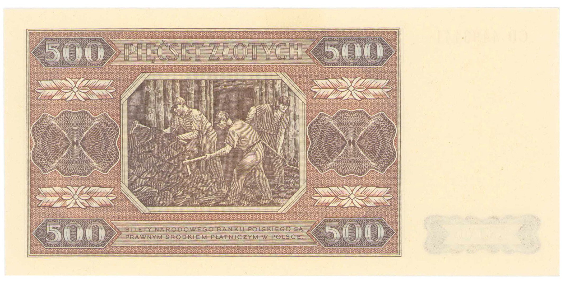 500 złotych 1948 seria CD