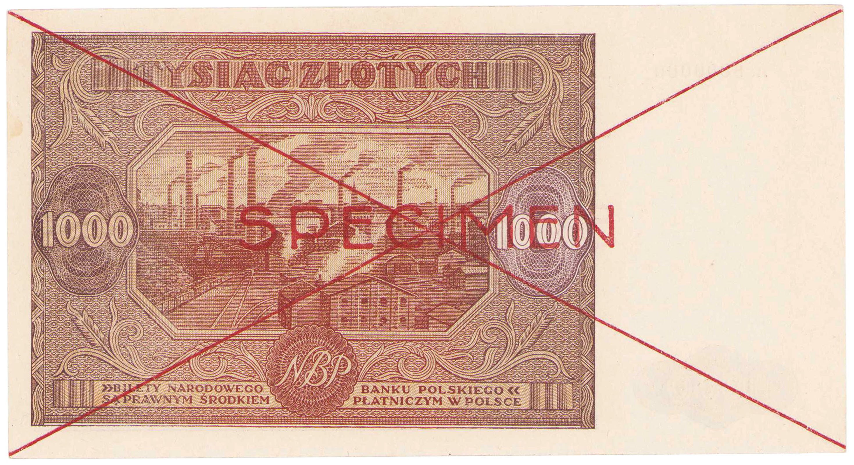 1.000 złotych 1946 seria A - RZADKOŚĆ R6