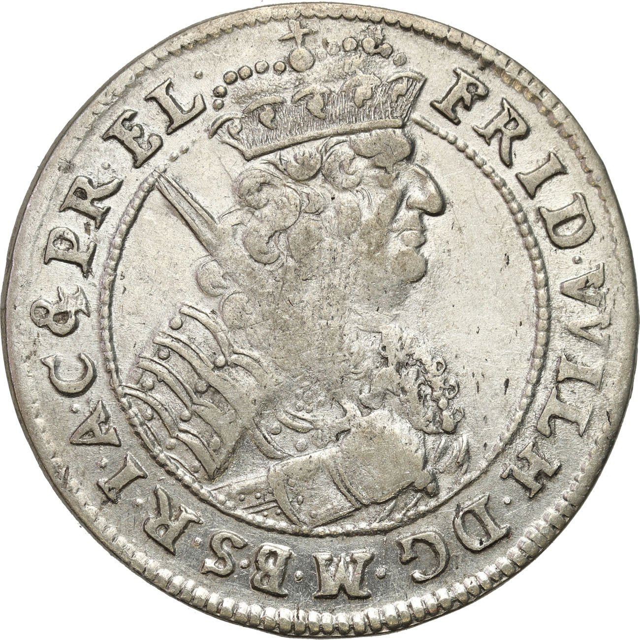 Niemcy, Prusy. Fryderyk Wilhelm. Ort (18 groszy) 1685 HS, Królewiec