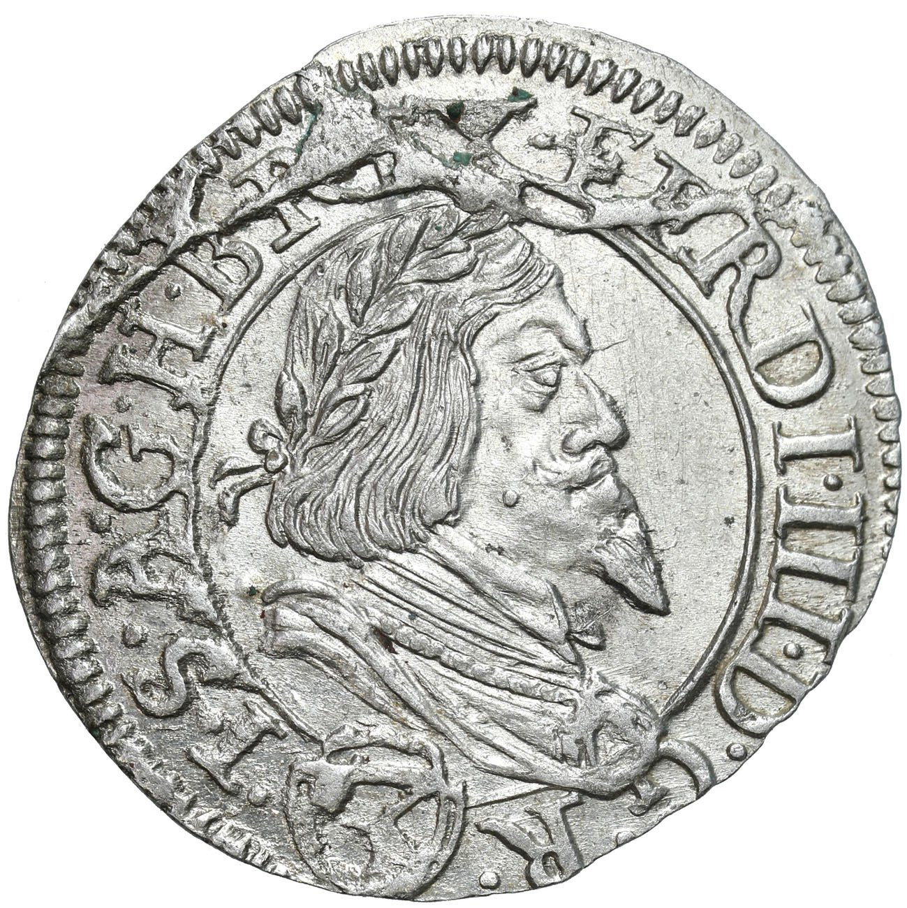 Austria, Ferdynand III (1637-1657). 3 krajcary 1644, Graz – ŁADNY