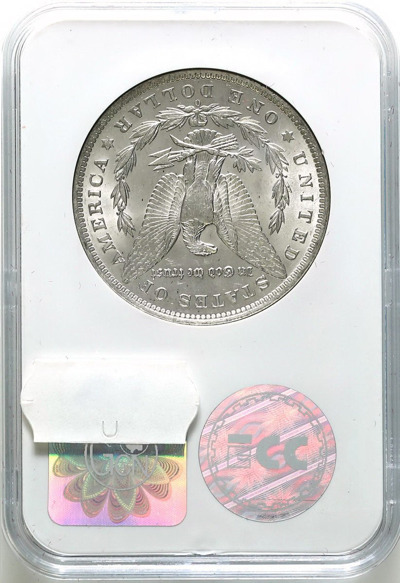 USA. Dolar 1884 O, Nowy Orlean GCN MS63 – PIĘKNY