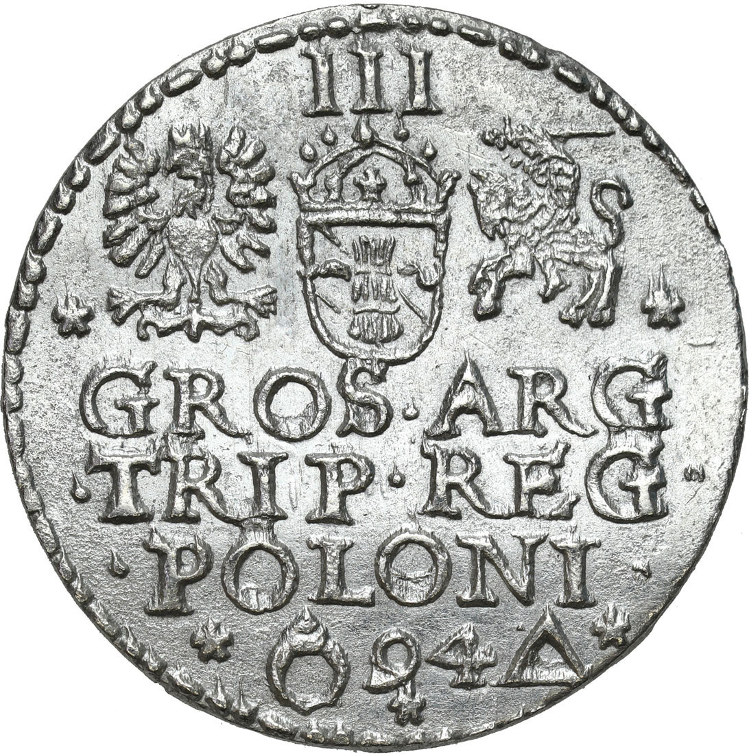 Zygmunt III Waza. Trojak (3 grosze) 1594, Malbork