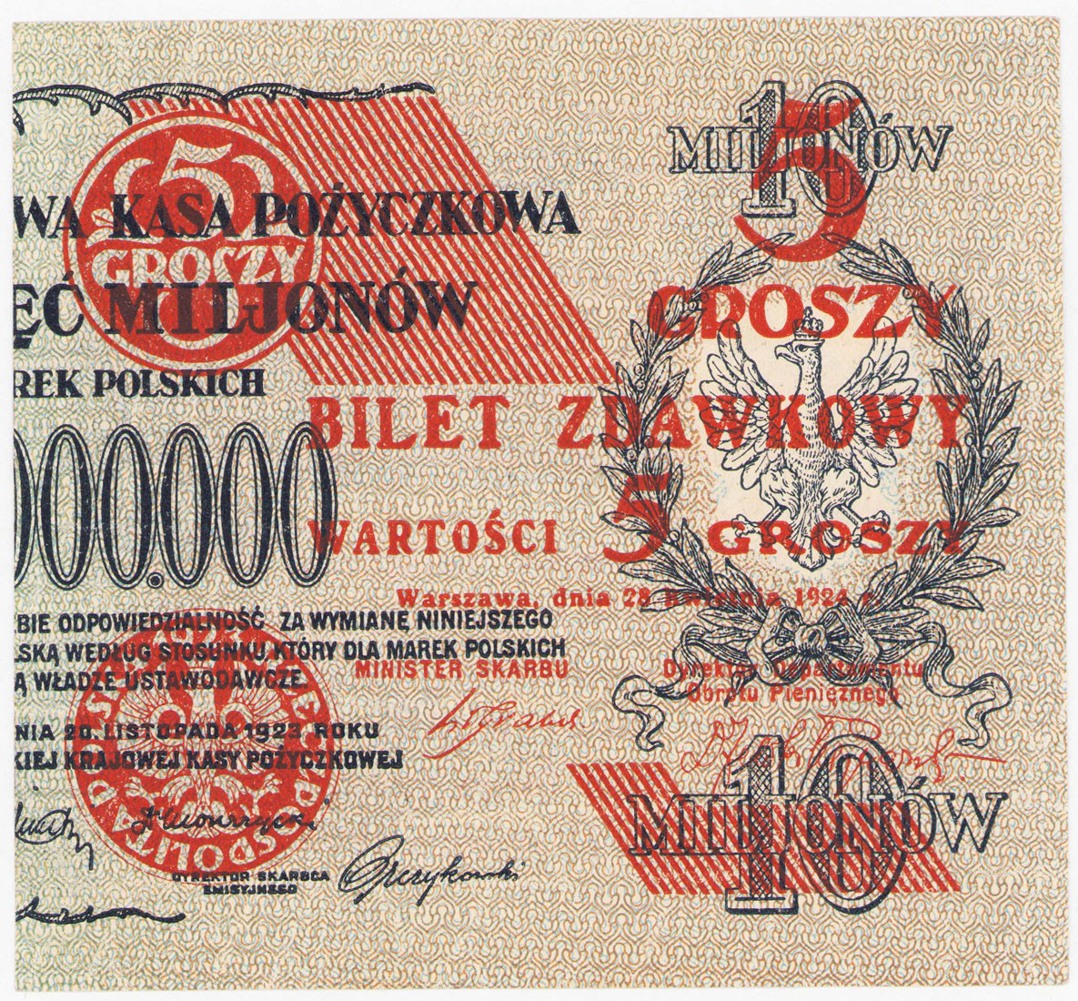 5 groszy 1924 - PRAWY